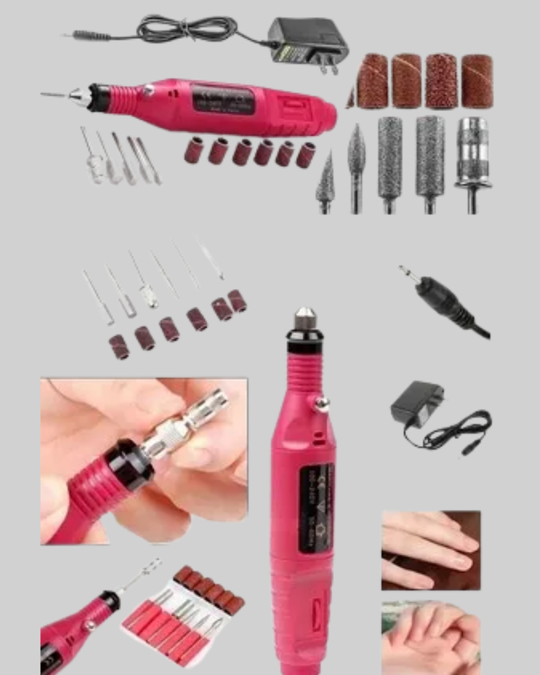 6 Uçlu Elektrikli Manikür Pedikür Seti