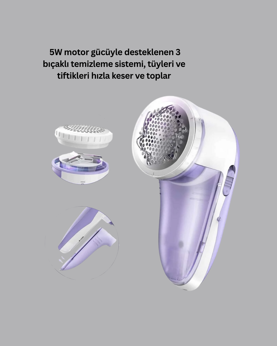 130x60x67mm Boyutlu Giysi Temizleme Makinesi – 5W Güç