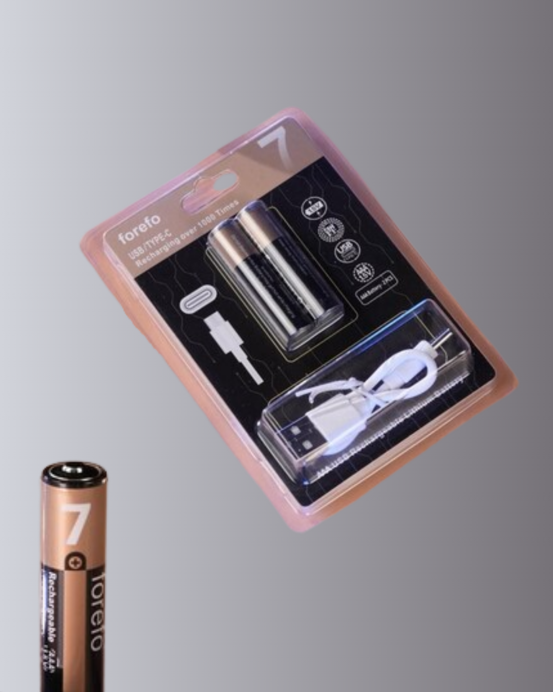 AAA Boyutunda USB Şarjlı Pil – Kompakt Tasarım Geniş Uyumluluk