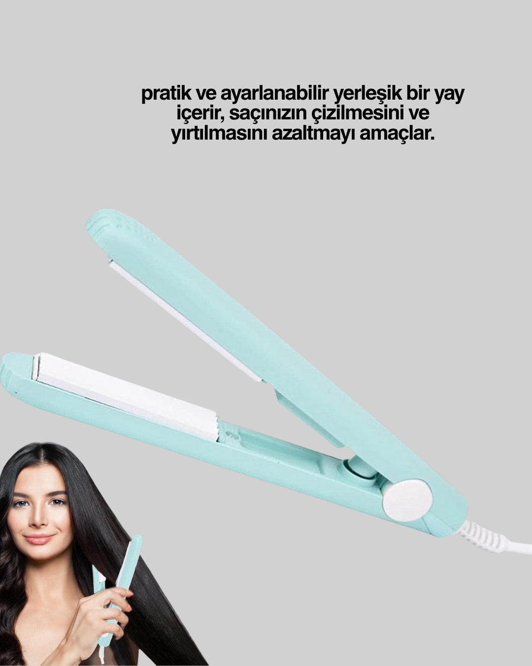 30 Saniyede Isınan PTC Teknolojili Saç Şekillendirici – Sabit Isı Kontrollü Hızlı Performans