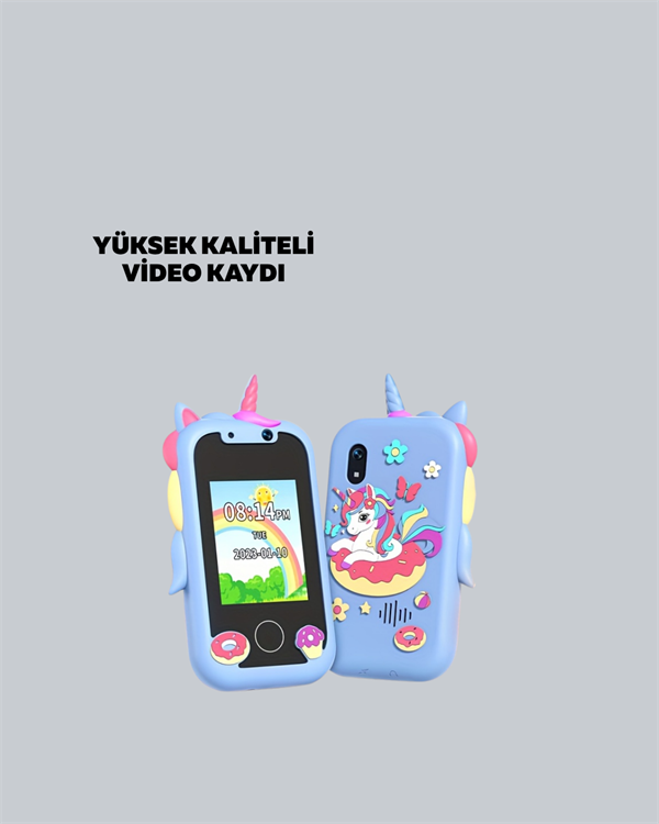 ABS + Silikon Gövdeli Dayanıklı Çocuk Kamerası – Güvenli Malzeme Şok Emici Tasarım