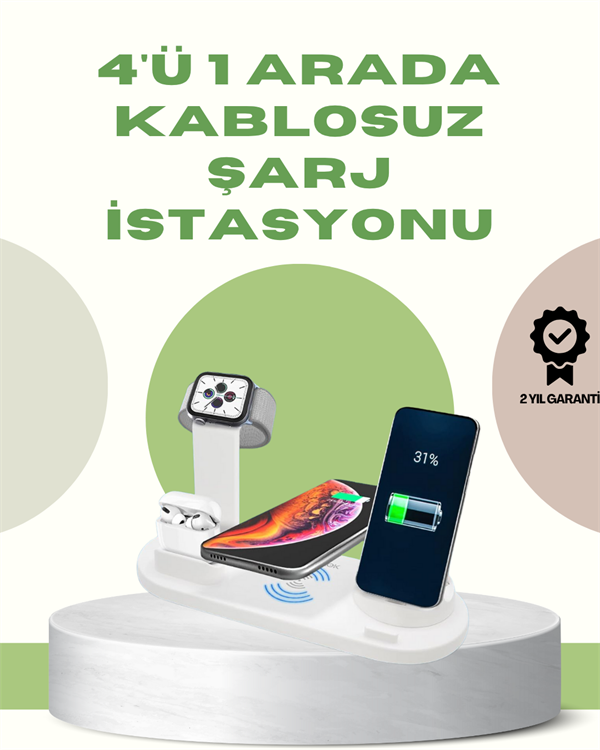 360° Döner Bağlantı Noktalı Kaymaz Taban – Akıllı Şarj Teknolojisiyle Donatılmış Geniş Uyumluluk