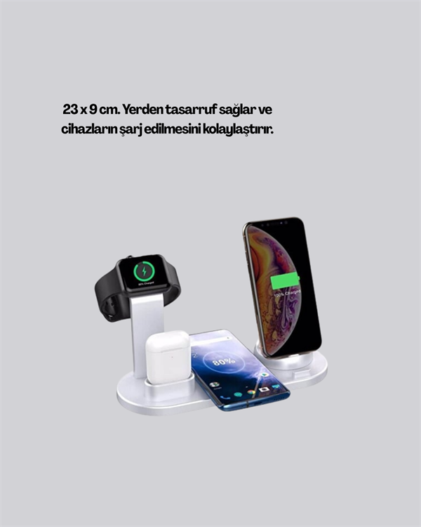360° Döner Bağlantı Noktalı Kaymaz Taban – Akıllı Şarj Teknolojisiyle Donatılmış Geniş Uyumluluk