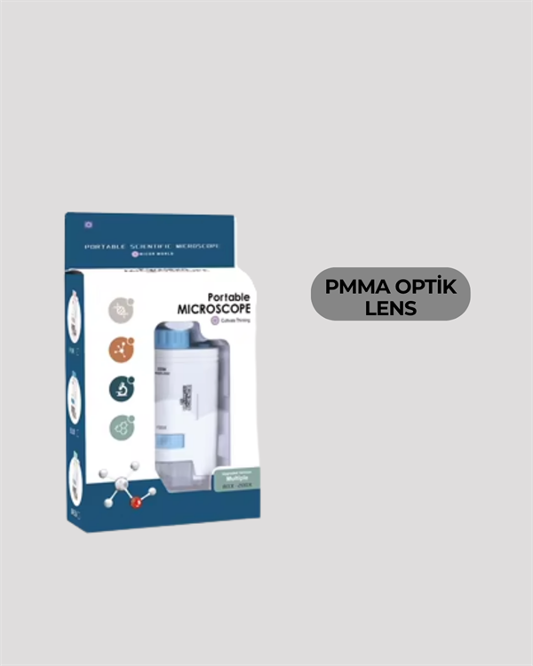 ABS Gövdeli Öğrenci ve Hobi Mikroskobu – Mavi Renk