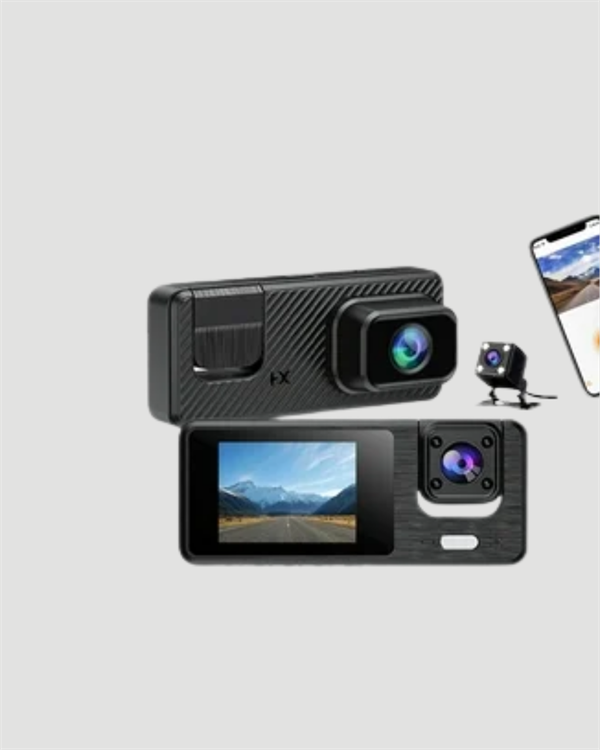 1080P 3 Kameralı Araç DVR – Döngü Kayıt ve Geri Görüş Özellikli