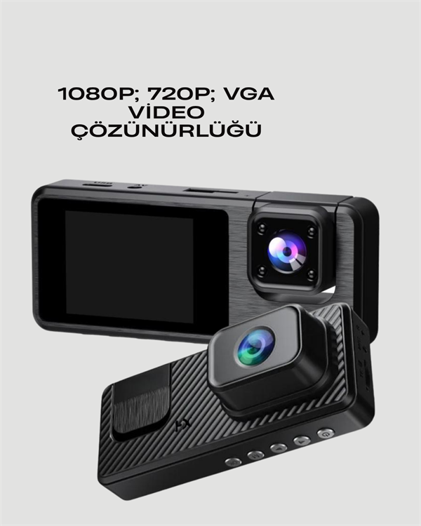 3 Kameralı DVR Araç Kamerası – Tam Güvenlik Tam Kapsama