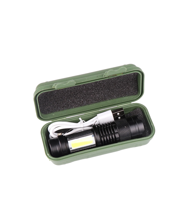 2000 Lümen LED El Feneri - Suya Dayanıklı Odaklı Klipsli