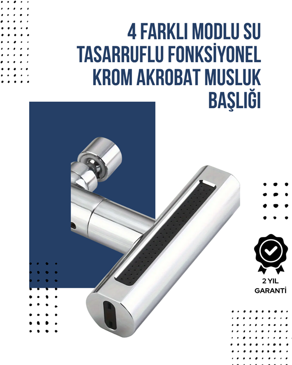 4 Modlu Musluk Başlığı | Şelale Yağmur Sprey Köpük Akışı | Yüksek Basınç Performansı | Modern Tasarım