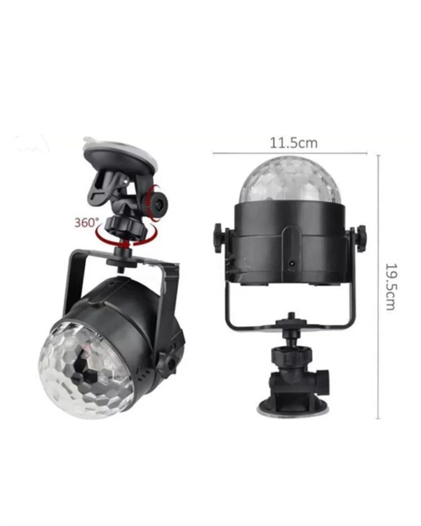 7 Farklı Aydınlatma Modu ve Ses Sensörlü Disko Topu Lambası