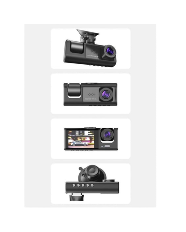 3 Kameralı Dashcam Sistem – Geri Görüş Yardımı Park Koruması ve G-Sensör