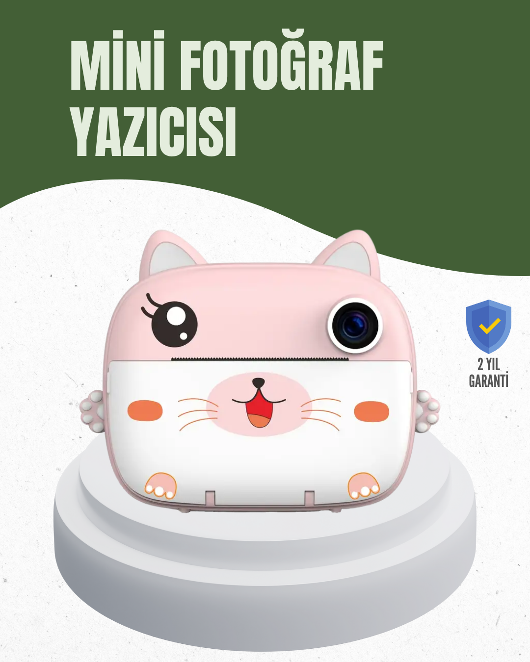 64GB TF Kart Destekli Çoklu Dil Seçeneği Sunan Anında Baskı Kamera