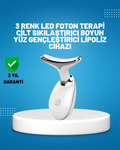 3 Modlu Boyun ve Yüz Bakım Cihazı – EMS Temizleme Sıcak Masaj ve Renkli Işık Terapi Özellikli