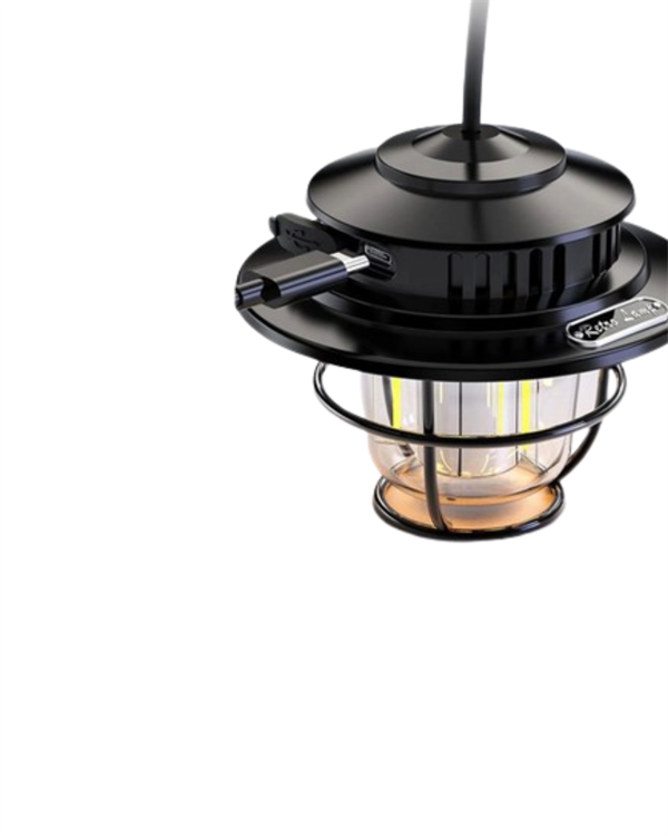 4 Fonksiyonlu Dekoratif Kamp Lambası – Tungsten Ampul USB Çıkışlı