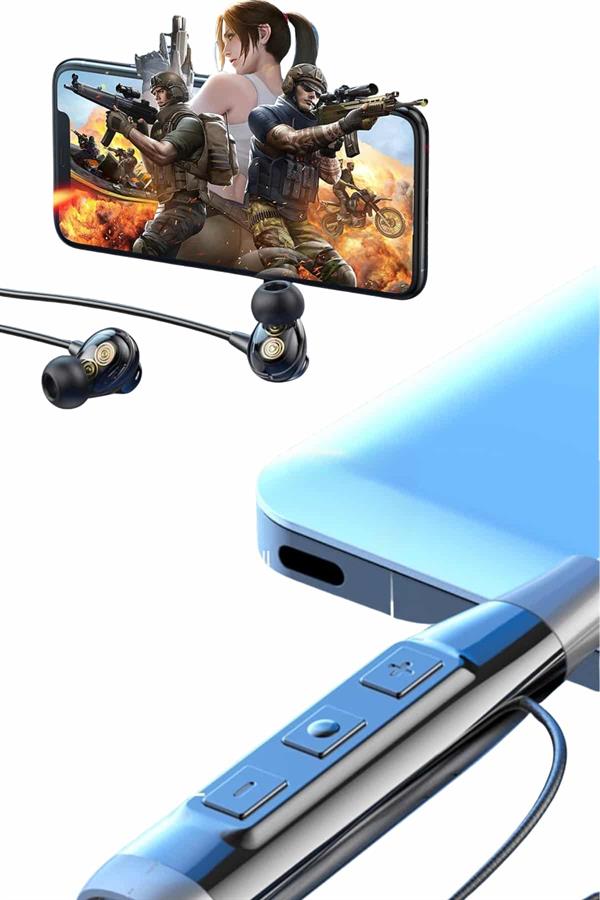 120 Saat Bluetooth Kulaklık Kablolu Boyun Askılı SD Kart Girişli ANC Özellikli