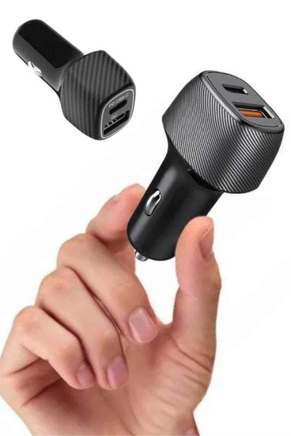 38W Oto Çakmaklık Araç Içi Şarj Cihazı Hızlı Şarj Uzun Ömürlü