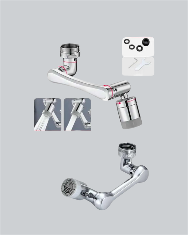 180° Dönebilen Robotik Kollu Musluk Başlığı – 2 Modlu Su Akışı ve Kolay Montaj