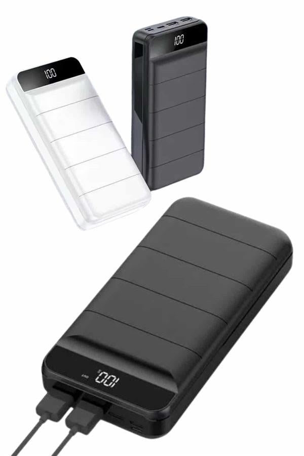 50.000 Mah Powerbank Turbo Hızlı Led Göstergeli Android İOS Uyumlu Taşınabilir Askılı