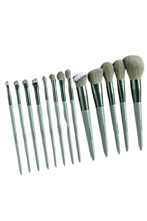 13 Parça Taşınabilir Kılıflı Profesyonel Makyaj Fırça Seti Pudra Allık Fondöten Fırçası