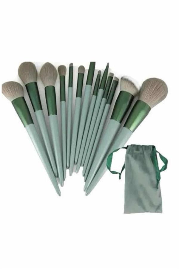 13 Parça Makyaj Fırça Seti Far Kontür Aydnlatıcı Fırçası İz Bırakmaz Hafif ve Yumuşak