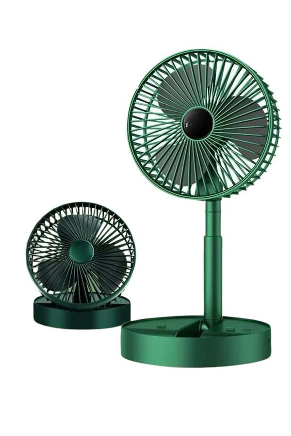 3 Kademe Hız Ayarlı Vantilatör Telefon Standlı Şarjlı Katlanabilir Soğutucu Pervane