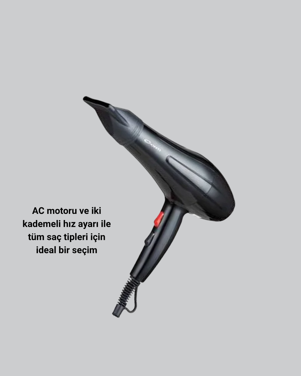 2200W Fön Makinesi – Profesyonel AC Motor Soğuk ve Sıcak Üfleme