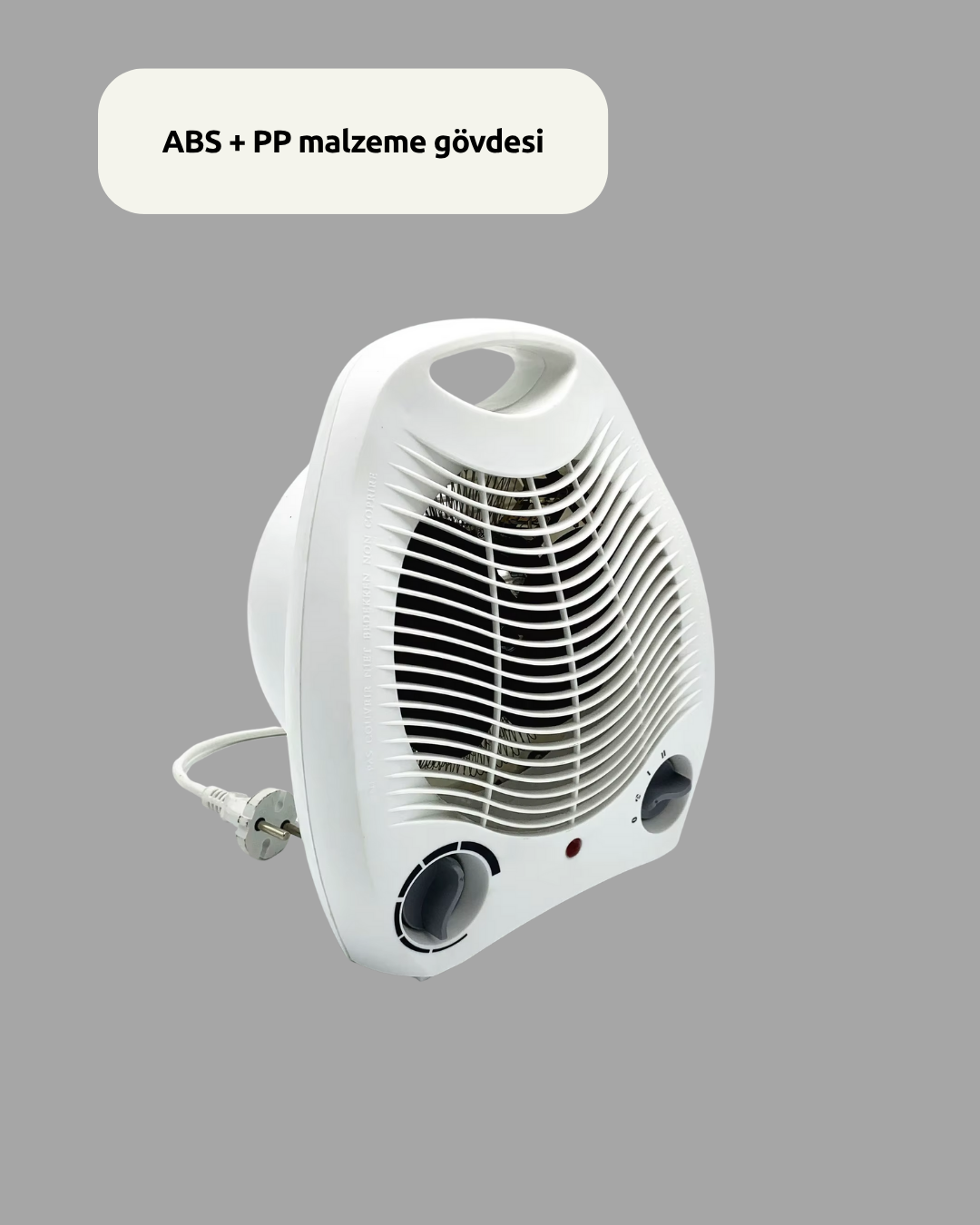 2000W Taşınabilir Elektrikli Fanlı Isıtıcı – Hızlı Isınma Kompakt Boy