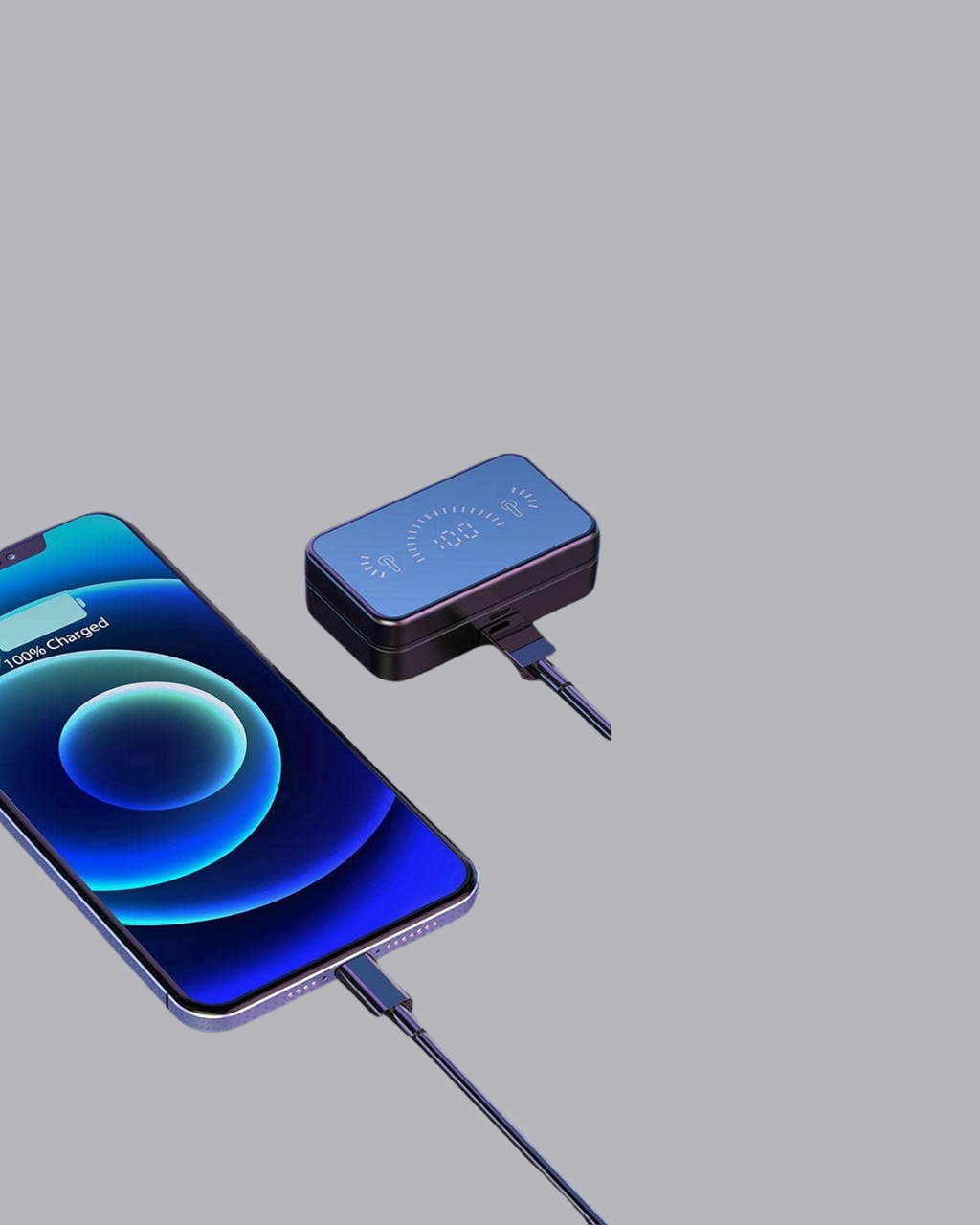 3500 mAh Şarj Kutulu Bluetooth 5.1 Kablosuz Kulaklık – Dokunmatik Suya Dayanıklı