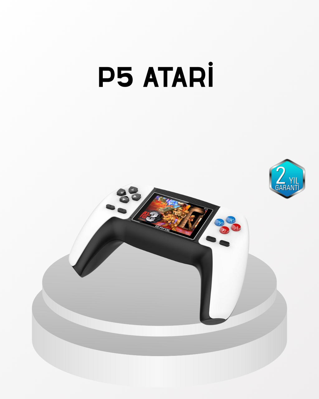 520 Klasik Oyunlu P5™ ControllerView Retro Konsol – Şarjlı AV Giriş Destekli Ergonomik Tasarım