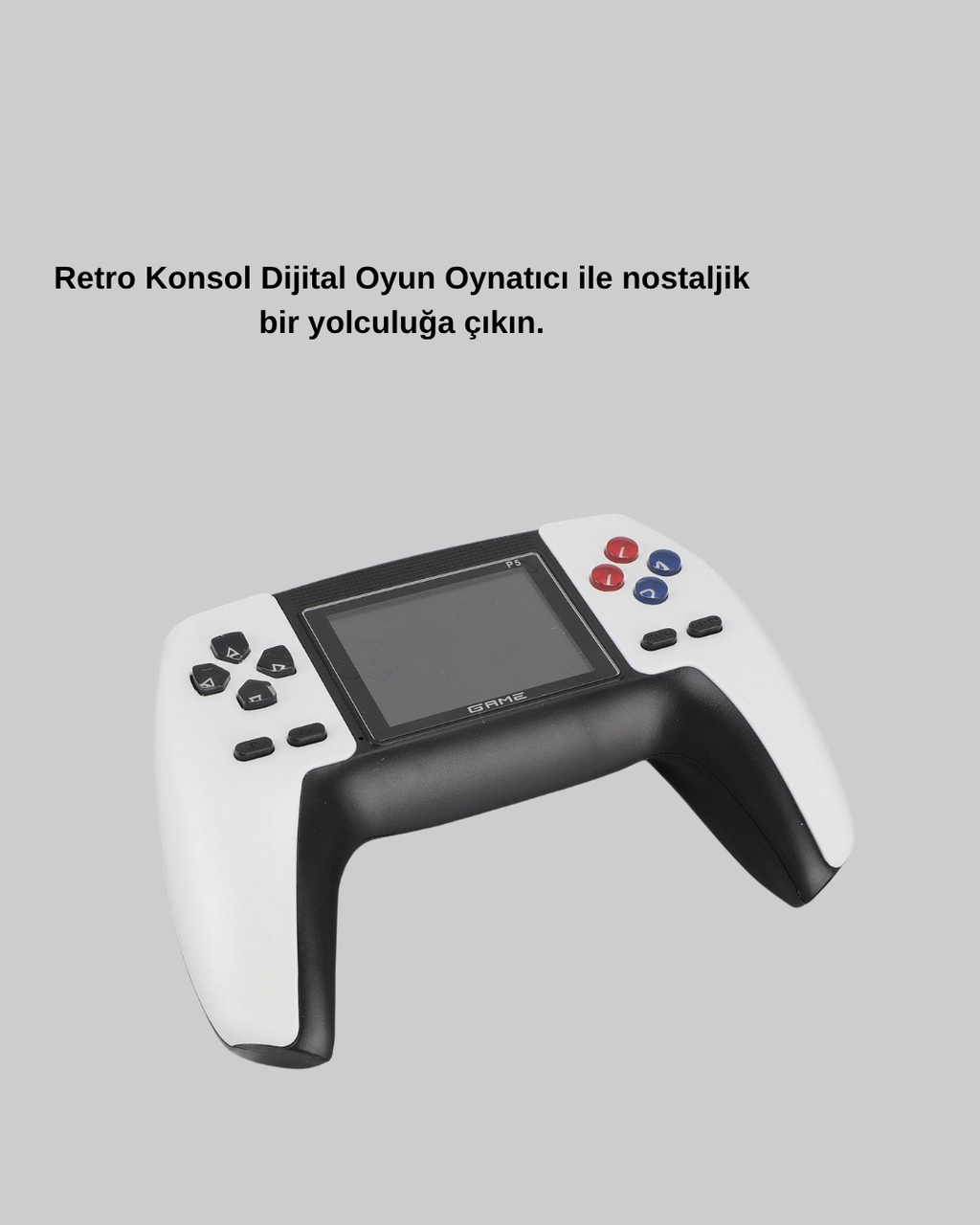 520 Klasik Oyunlu P5™ ControllerView Retro Konsol – Şarjlı AV Giriş Destekli Ergonomik Tasarım