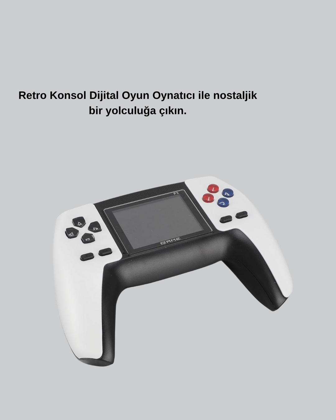 520 Klasik Oyunlu P5™ ControllerView Retro Konsol – Şarjlı AV Giriş Destekli Ergonomik Tasarım