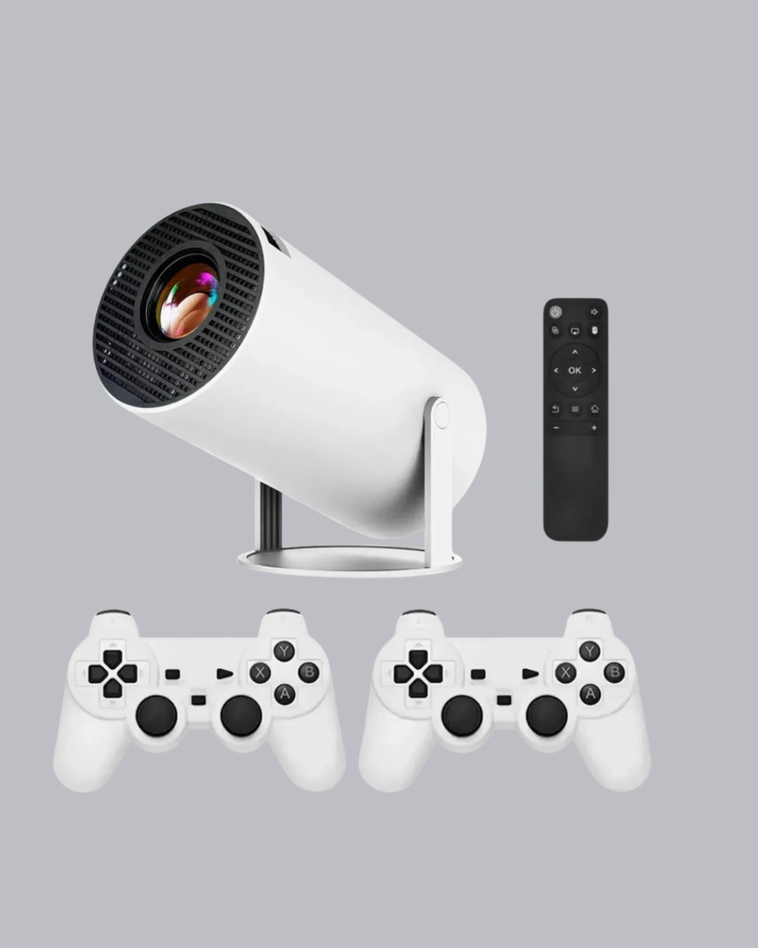 4K Wi-Fi 6 Projeksiyon Cihazı – 10.000+ Oyun Desteği Kablosuz Bağlantı ve Çoklu Giriş Portları