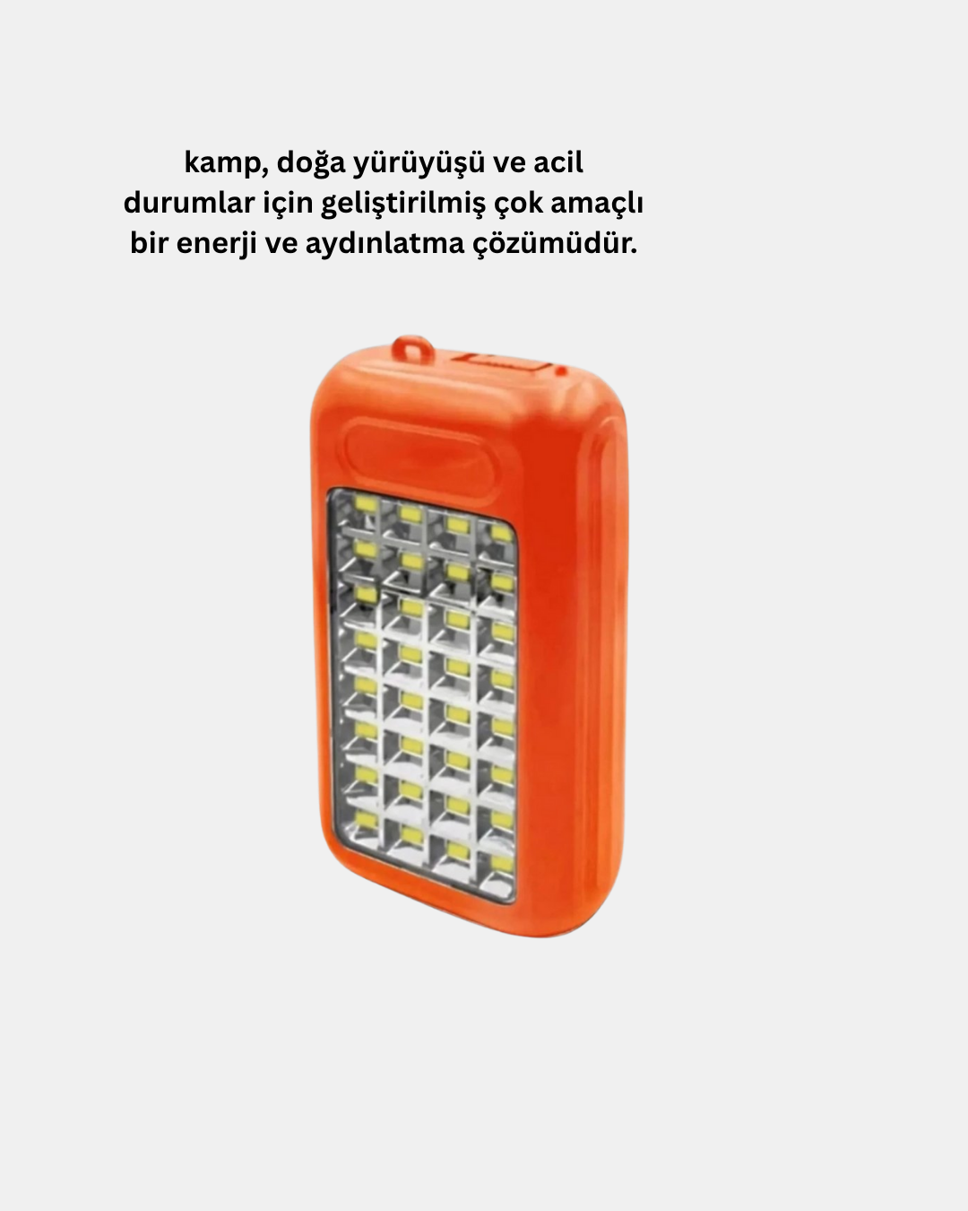 10000 mAh Güneş Enerjili Powerbank ve LED Kamp Lambası