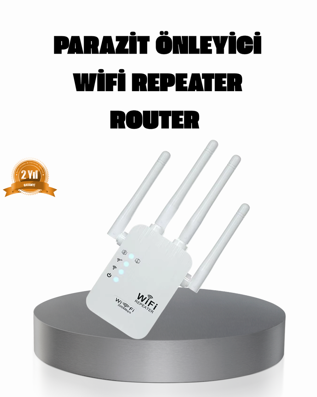 50 Cihaz Destekli 300Mbps Kablosuz Sinyal Güçlendirici RJ45 Kablolu Kullanım