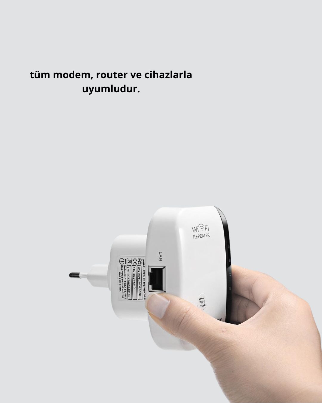 2.4G WiFi Sinyal Çoğaltıcı Router Genişletici Güçlü Antenli