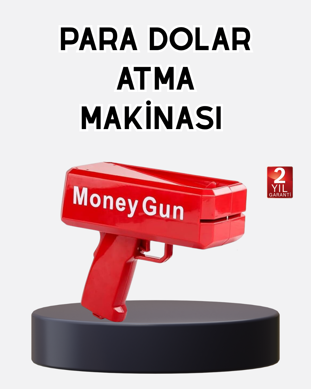 ABS Malzemeli Para Saçma Tabancası Etkinlik ve Parti Kullanımına Uygun