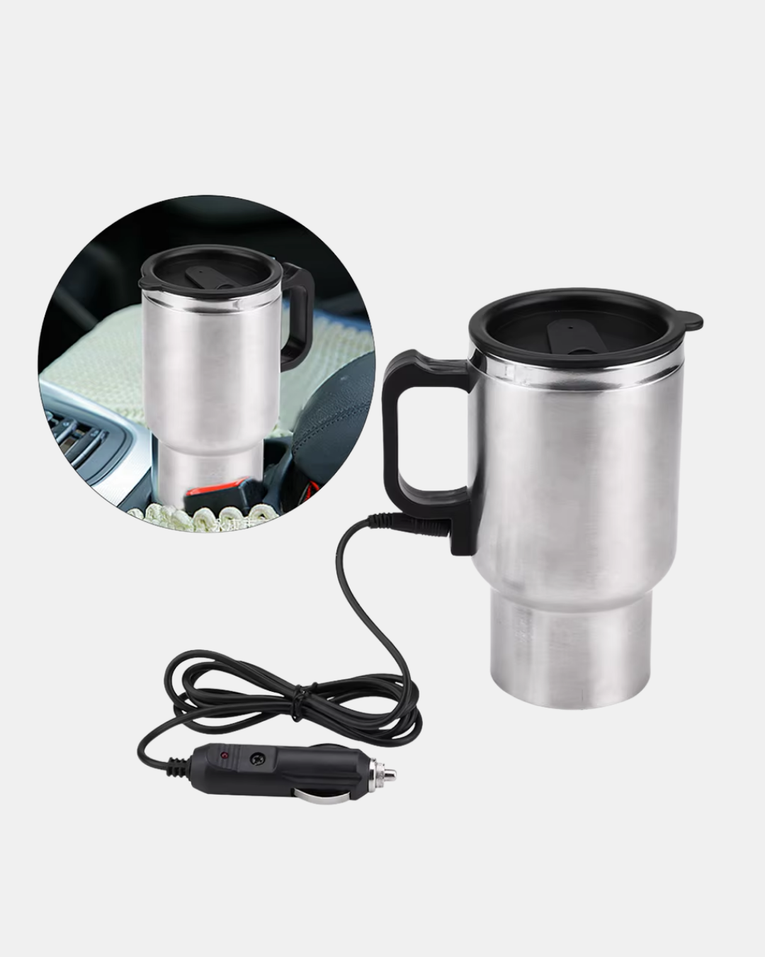 12W Araç Tipi Su Isıtıcı Kupa Bardak Pratik Isıtmalı