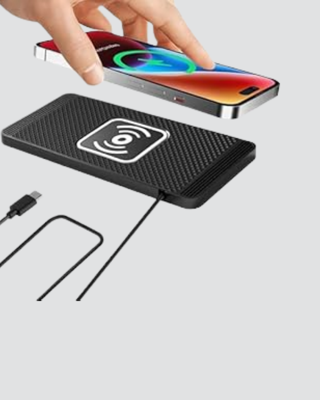 15W Manyetik Kablosuz Şarj Pedi Araç Masa Kullanımına Uygun Qi Şarj Cihazı