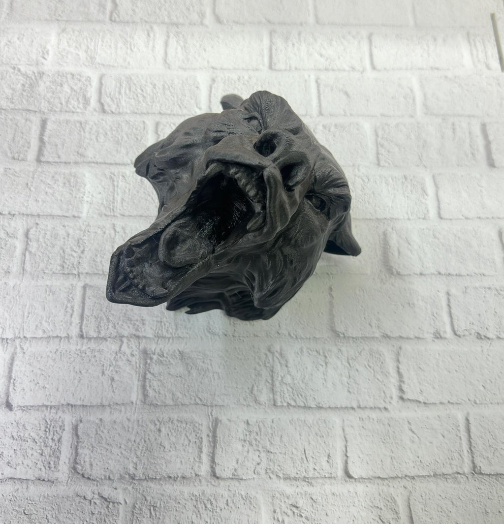 3D Siyah Ayı Başı Duvar Dekoru Modern Asılabilir Heykel 25x19 cm