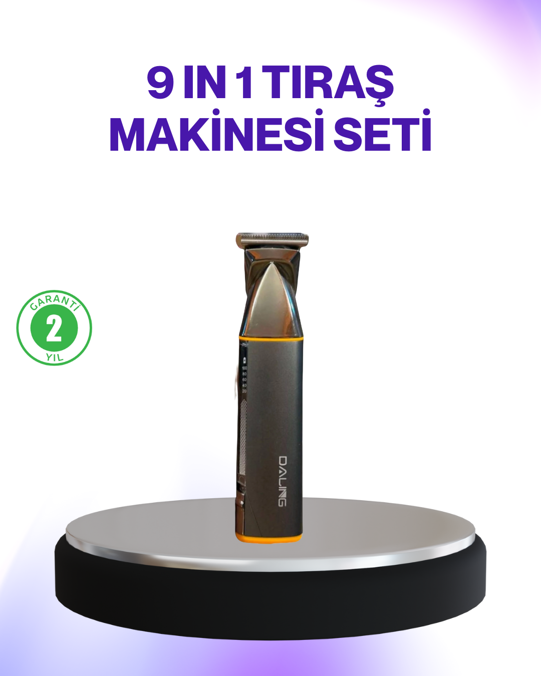 9’u 1 Arada Şarjlı Erkek Bakım Cihazı Saç Sakal Bıyık Ense Trimmer