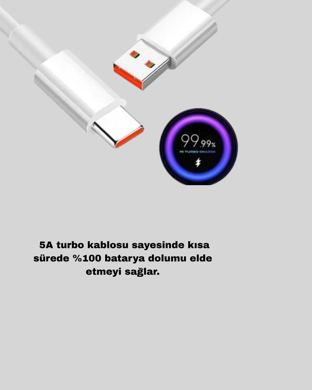 67 Watt Type C Turbo Şarj Seti TCL 20 30 50 Uyumlu