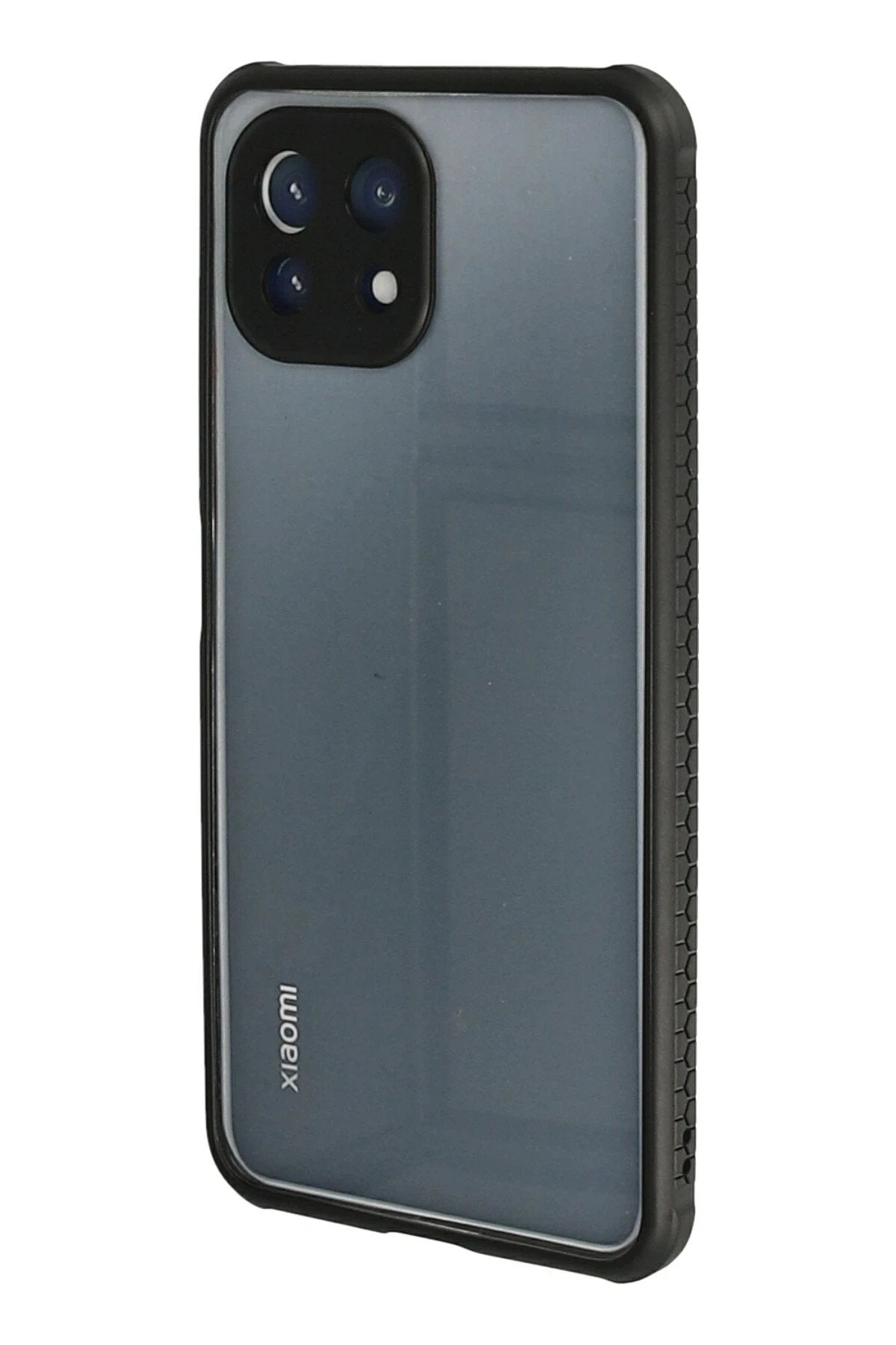 Xiaomi Mİ 11 Lite Kılıf Miami Şeffaf Silikon - Siyah-(5796)