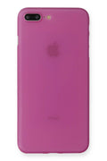 iPhone 8 Plus Kılıf PP Ultra İnce Kapak - Pembe-(5796)