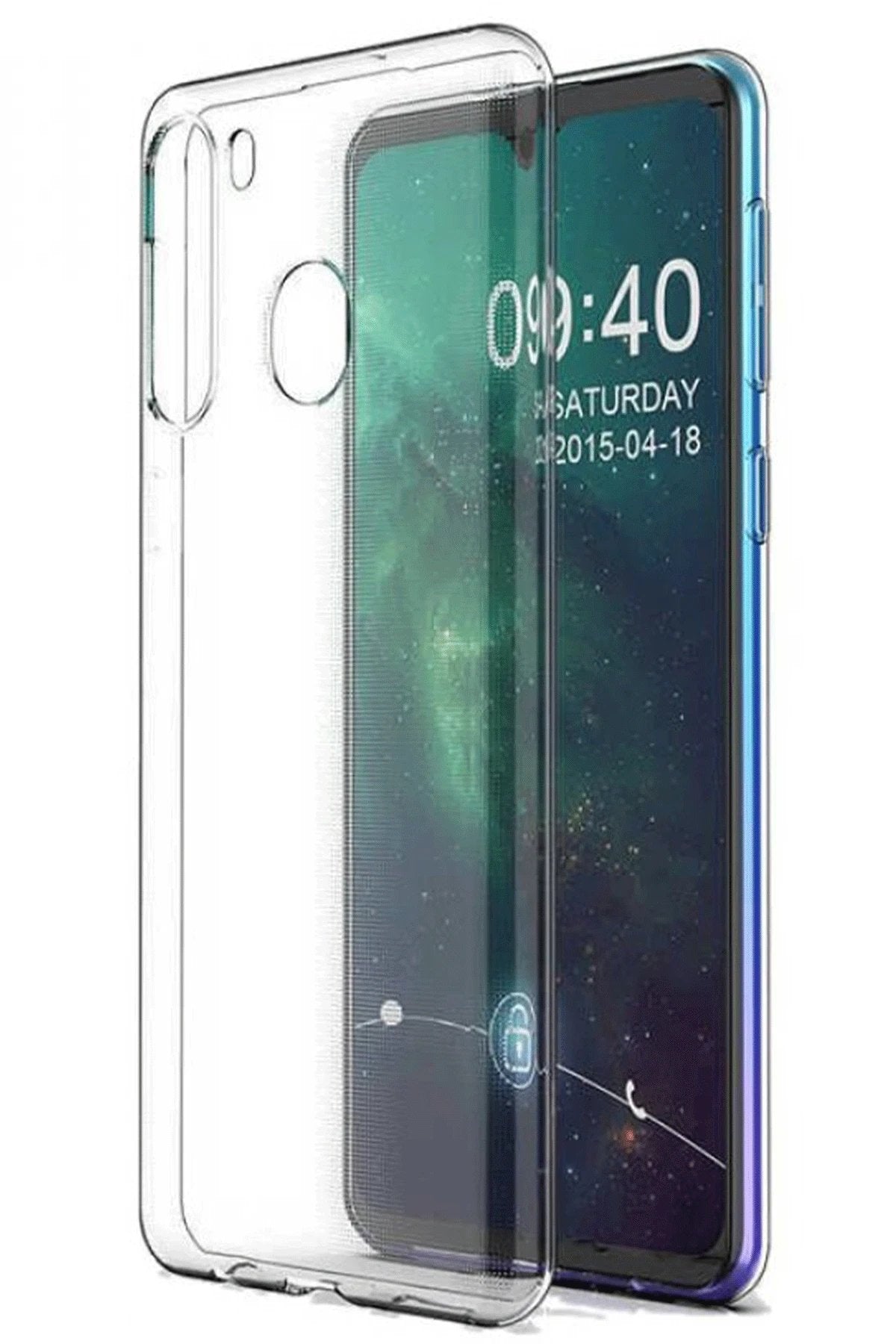 Samsung Galaxy A11 Kılıf Lüx Şeffaf Silikon-(5796)