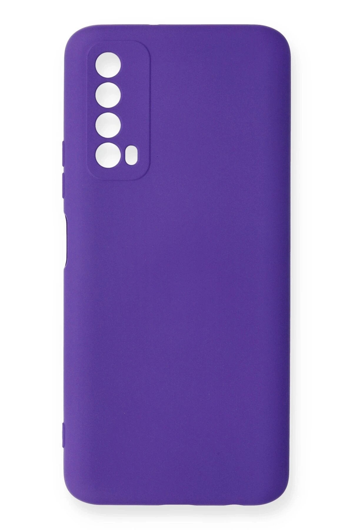 Huawei P Smart 2021 Kılıf Nano içi Kadife Silikon - Mor-(5796)