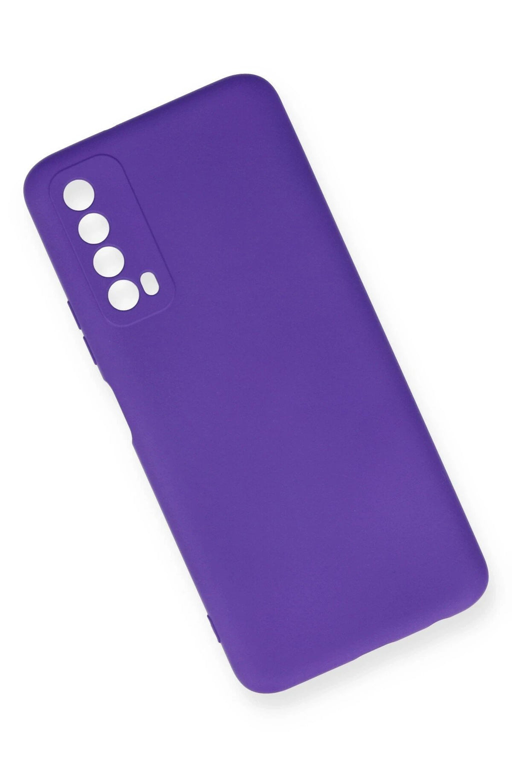 Huawei P Smart 2021 Kılıf Nano içi Kadife Silikon - Mor-(5796)