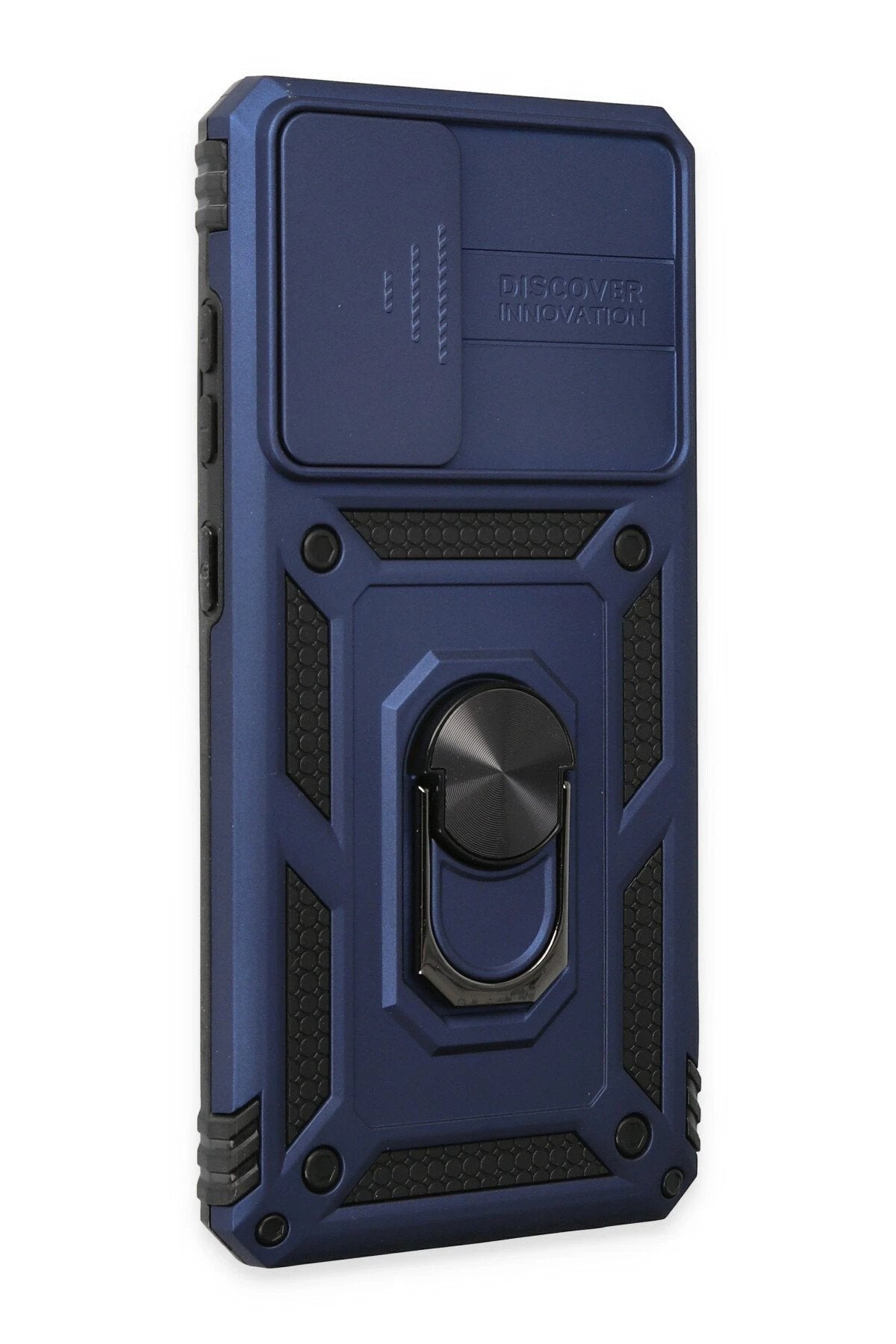 Samsung Galaxy A52 Kılıf Pars Lens Yüzüklü Silikon - Lacivert-(5796)