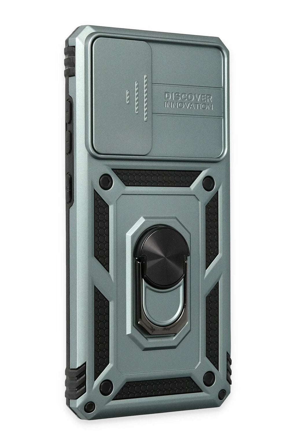 Samsung Galaxy A52 Kılıf Pars Lens Yüzüklü Silikon - Yeşil-(5796)