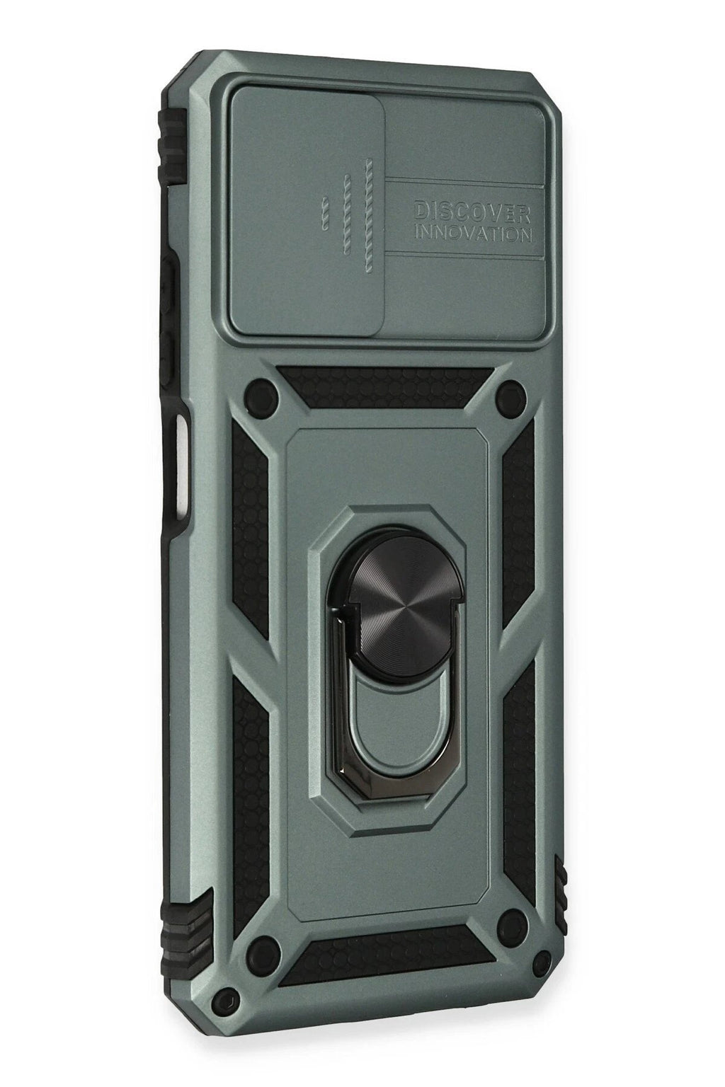 Xiaomi Redmi Note 10 Kılıf Pars Lens Yüzüklü Silikon - Yeşil-(5796)