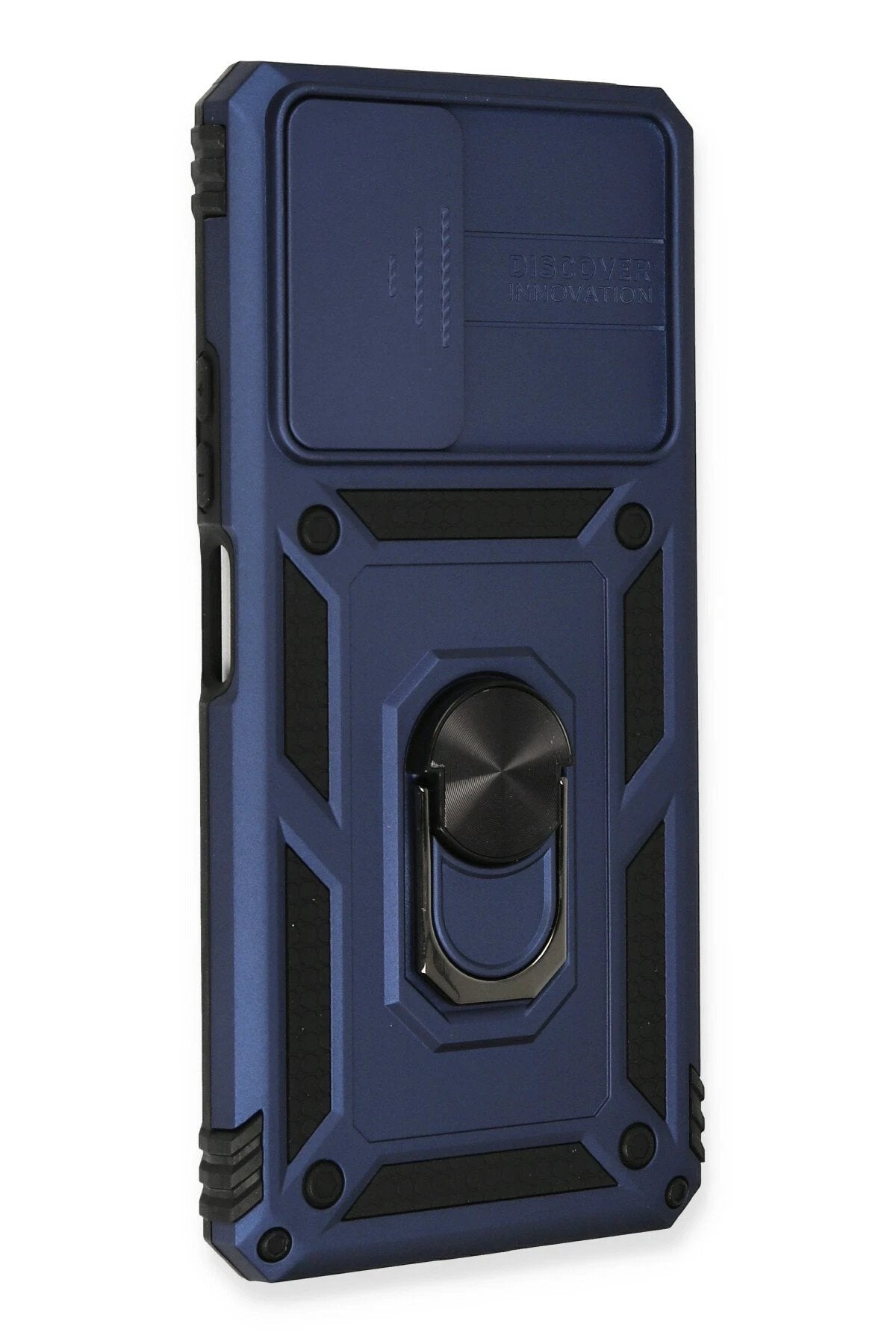 Xiaomi Redmi Note 10 Pro Kılıf Pars Lens Yüzüklü Silikon - Lacivert-(5796)