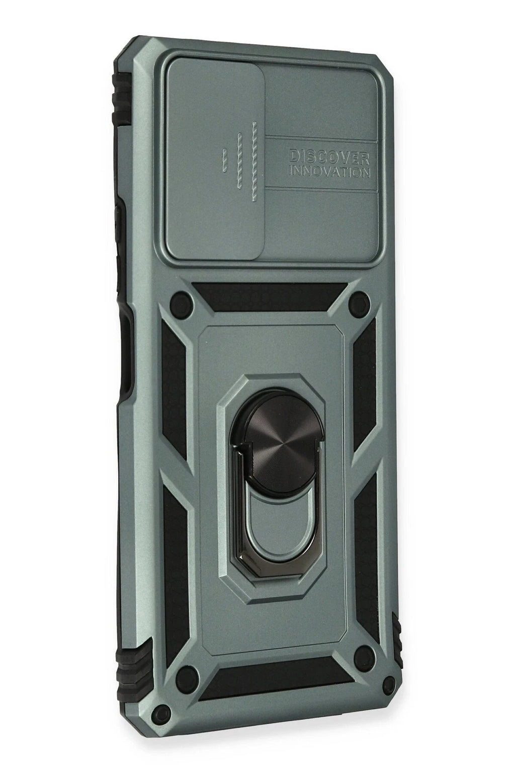 Xiaomi Redmi Note 10 Pro Kılıf Pars Lens Yüzüklü Silikon - Yeşil-(5796)